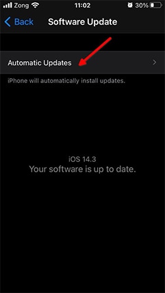 An image featuring how to update your iOS device step4