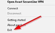 An image featuring fixing Avast VPN problem with trying out a different VPN server step 6a