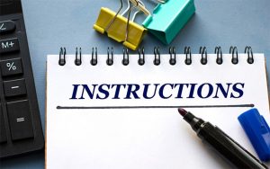 An image featuring instructions concept