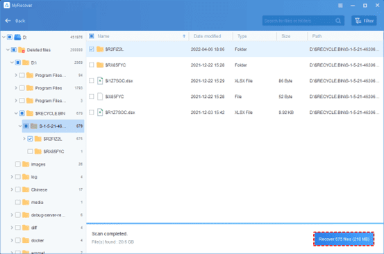 My Recover recover x files